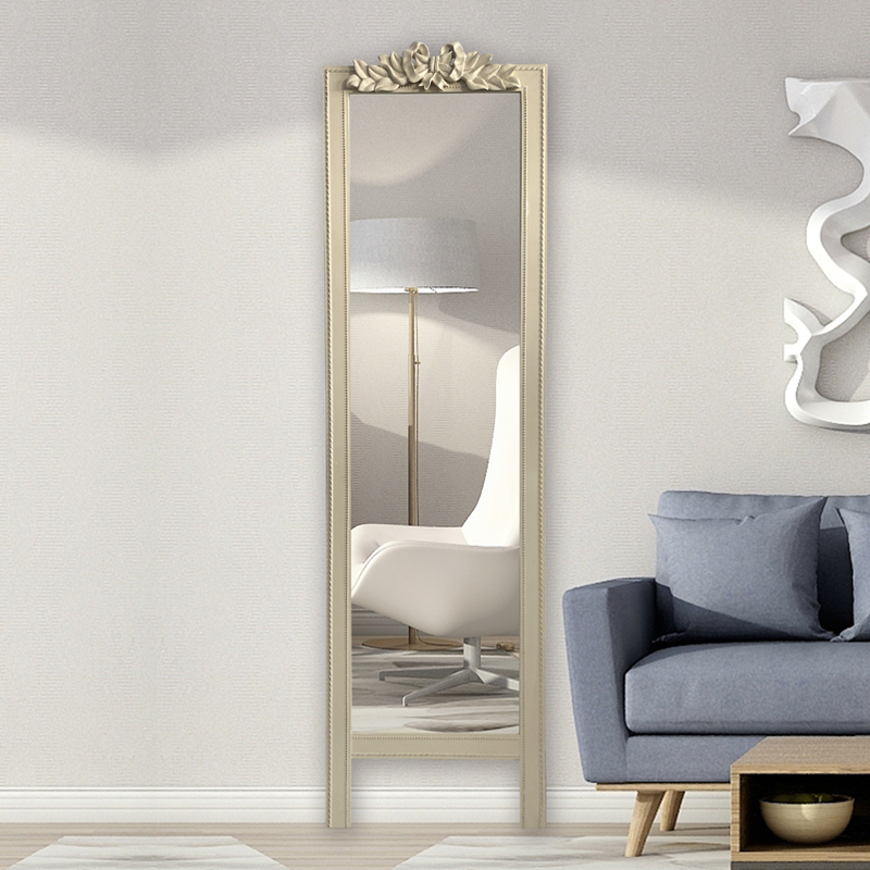 white vintage mirror